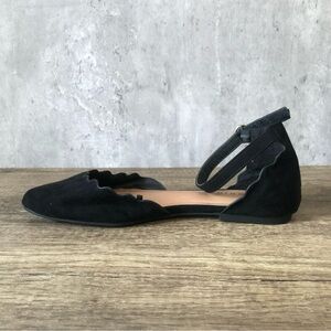 Torrid Black Scalloped Flats sz8